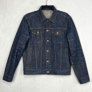 GAP‎ 1969 Japanese Selvedge Denim Jacket Mens sz Small Blue Jean Trucker Type 3
